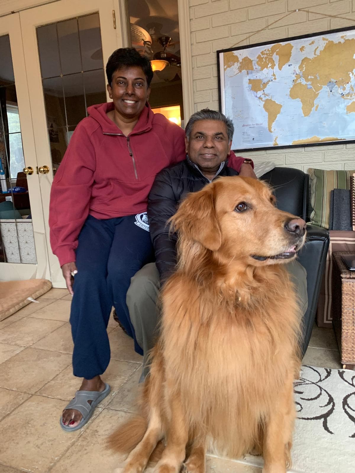 David his wonderful personal support worker ready to take him home