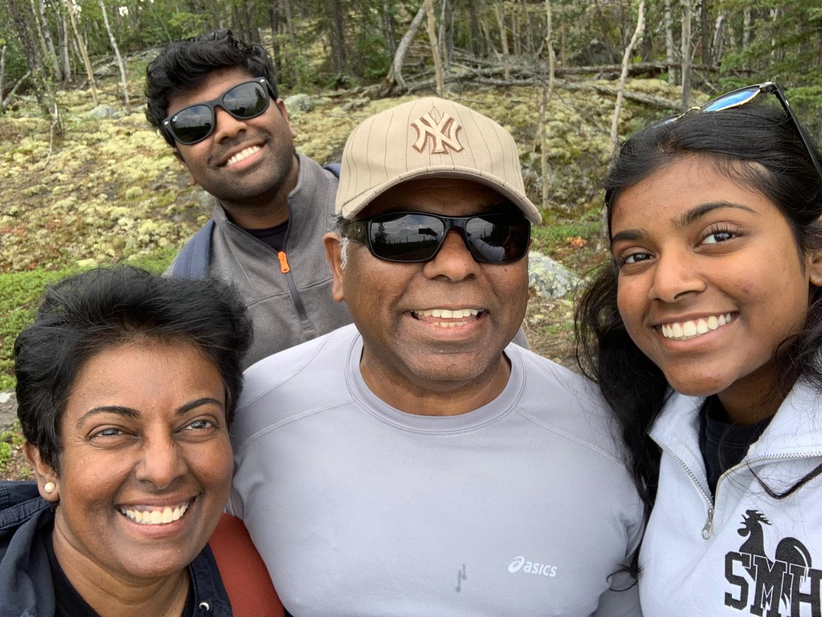 Beautiful sunset over Great Slave Lake